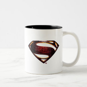 Justice League Metallic Superman-symbool Tweekleurige Koffiemok