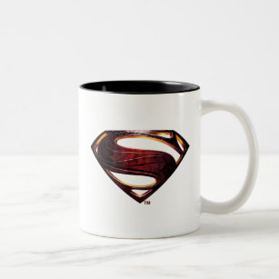 Justice League   Metallic Superman-symbool Tweekleurige Koffiemok