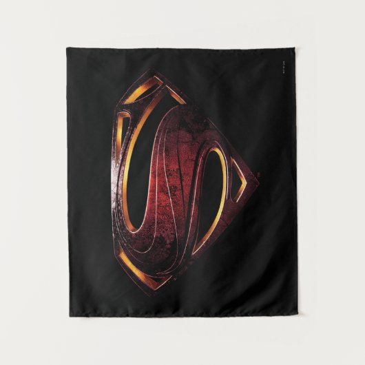 Justice League | Metallic Superman-symbool Wandkleed (Voorkant)