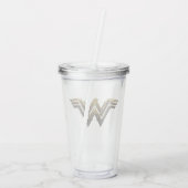 Justice League | Metallic Wonder Woman Symbol Acryl Drinkbeker (Achterkant)