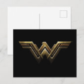 Justice League | Metallic Wonder Woman Symbol Briefkaart (Voorkant / Achterkant)