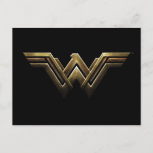 Justice League   Metallic Wonder Woman Symbol Briefkaart