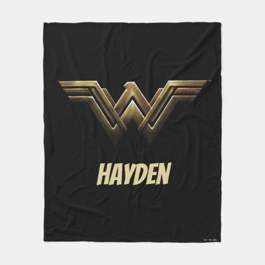 Justice League | Metallic Wonder Woman Symbol Fleece Deken (Voorkant)