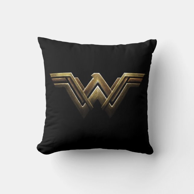 Justice League | Metallic Wonder Woman Symbol Kussen (Voorkant)