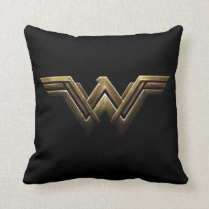 Justice League   Metallic Wonder Woman Symbol Kussen