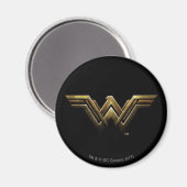 Justice League | Metallic Wonder Woman Symbol Magneet (Voorkant / Achterkant)