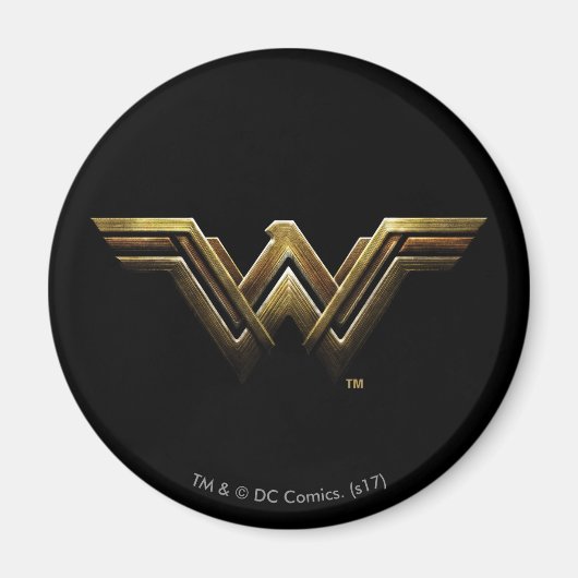 Justice League | Metallic Wonder Woman Symbol Magneet (Voorkant)