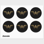 Justice League | Metallic Wonder Woman Symbol Ronde Sticker (Vel)