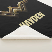 Justice League | Metallic Wonder Woman Symbol Sherpa Deken (3/4)