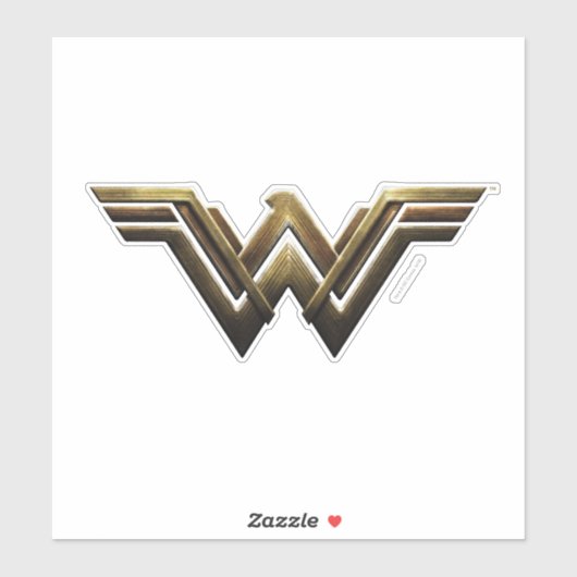 Justice League | Metallic Wonder Woman Symbol Sticker (Vel)
