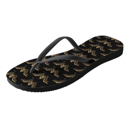 Justice League | Metallic Wonder Woman Symbol Teenslippers (Schuin)