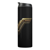 Justice League | Metallic Wonder Woman Symbol Thermosbeker (Geroteerd rechts)