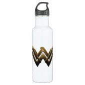 Justice League | Metallic Wonder Woman Symbol Waterfles (Voorkant)
