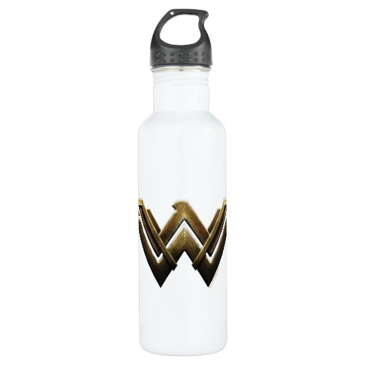Justice League | Metallic Wonder Woman Symbol Waterfles (Voorkant)