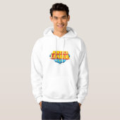 Justice League Name and Shield Logo Hoodie (Voorkant volledig)
