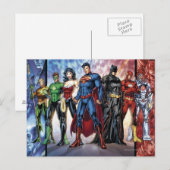 Justice League | Nieuwe 52 leden van de Rechtspleg Briefkaart (Voorkant / Achterkant)