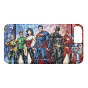 Justice League   Nieuwe 52 leden van de Rechtspleg iPhone 8/7 Plus Hoesje