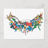 Justice League of America Group 2 Briefkaart (Voorkant)
