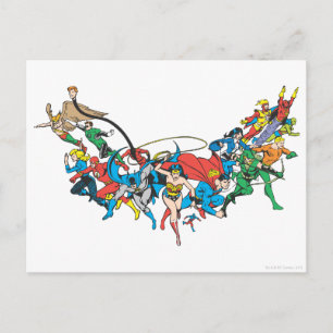 Justice League of America Group 2 Briefkaart