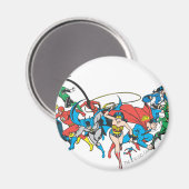 Justice League of America Group 2 Magneet (Voorkant / Achterkant)