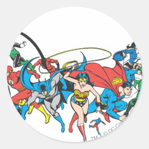 Justice League of America Group 2 Ronde Sticker