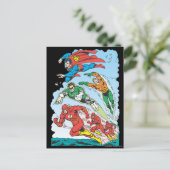 Justice League of America Group 3 Briefkaart (Staand voorkant)