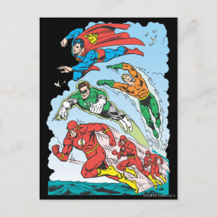 Justice League of America Group 3 Briefkaart