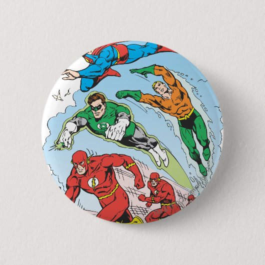 Justice League of America Group 3 Ronde Button 5,7 Cm (Voorkant)