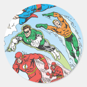 Justice League of America Group 3 Ronde Sticker