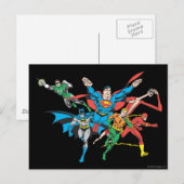 Justice League of America Group 4 Briefkaart (Voorkant / Achterkant)
