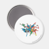 Justice League of America Group 4 Magneet (Voorkant / Achterkant)