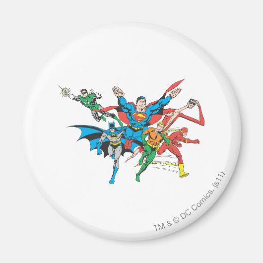 Justice League of America Group 4 Magneet (Voorkant)