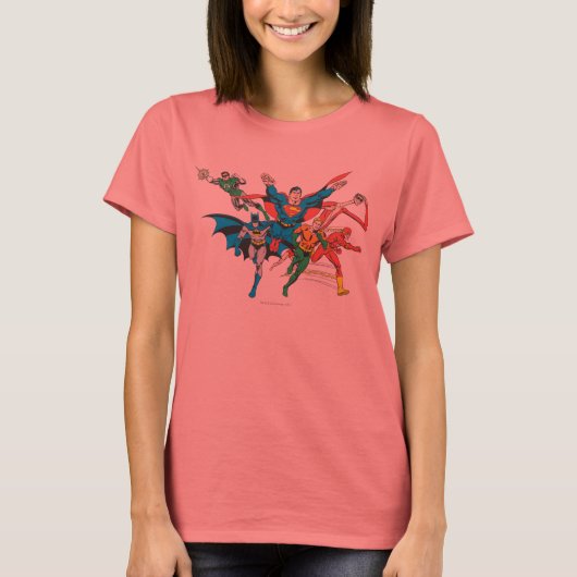 Justice League of America Group 4 T-shirt (Voorkant)