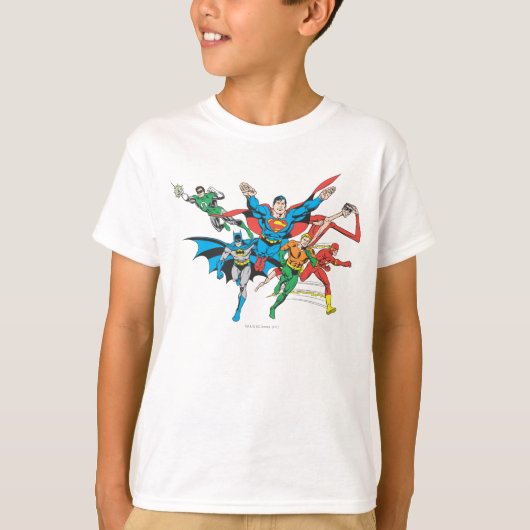 Justice League of America Group 4 T-shirt (Voorkant)