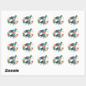 Justice League of America Group 5 Ronde Sticker (Vel)