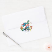 Justice League of America Group 5 Ronde Sticker (Envelop)