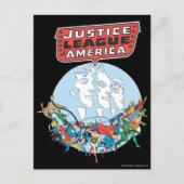 Justice League of America Group Briefkaart (Voorkant)