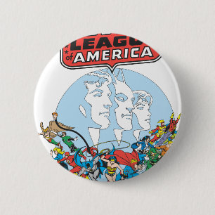 Justice League of America Group Ronde Button 5,7 Cm