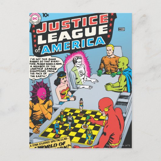 Justice League of America Issue #1 - nov Briefkaart (Voorkant)