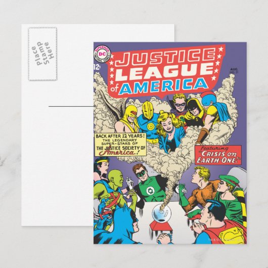 Justice League of America Issue #21 - aug Briefkaart (Voorkant / Achterkant)