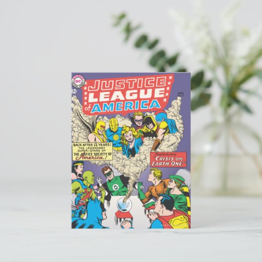 Justice League of America Issue #21 - aug Briefkaart (Staand voorkant)