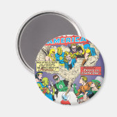 Justice League of America Issue #21 - aug Magneet (Voorkant / Achterkant)