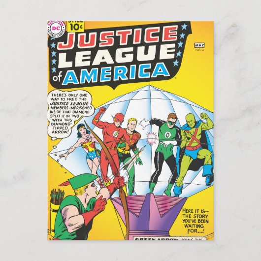 Justice League of America Issue #4 - May Briefkaart (Voorkant)