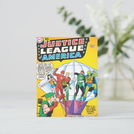 Justice League of America Issue #4 - May Briefkaart (Staand voorkant)