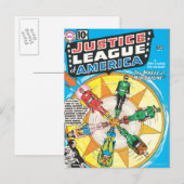 Justice League of America Issue #6 - Sept Briefkaart (Voorkant / Achterkant)