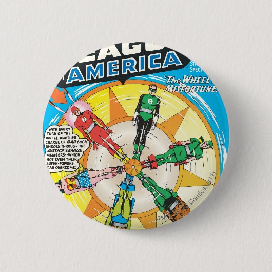 Justice League of America Issue #6 - Sept Ronde Button 5,7 Cm (Voorkant)