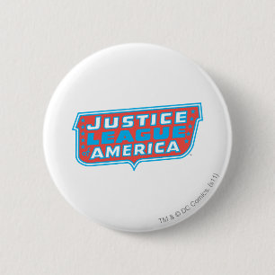 Justice League of America Logo Ronde Button 5,7 Cm