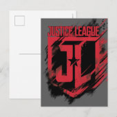 Justice League | Penseelverf JL-schild Briefkaart (Voorkant / Achterkant)