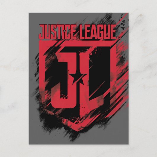 Justice League | Penseelverf JL-schild Briefkaart (Voorkant)
