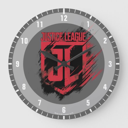Justice League | Penseelverf JL-schild Grote Klok (Voorkant)